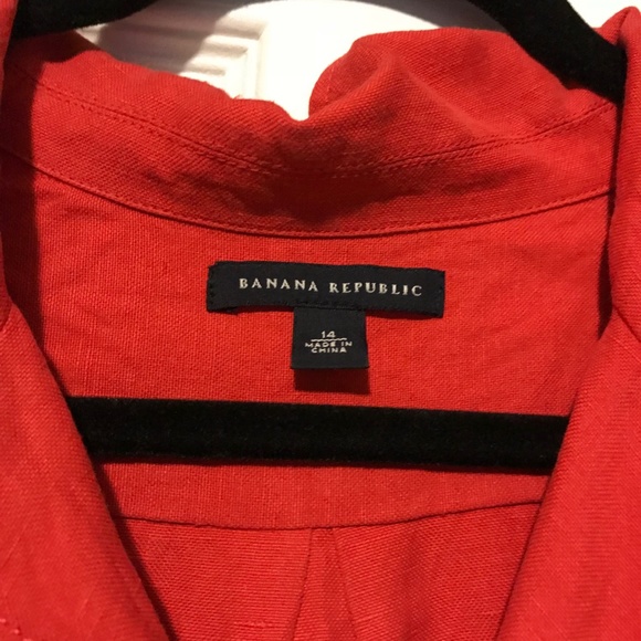 Banana Republic Linen Blend Shirt Dress - Picture 4 of 4